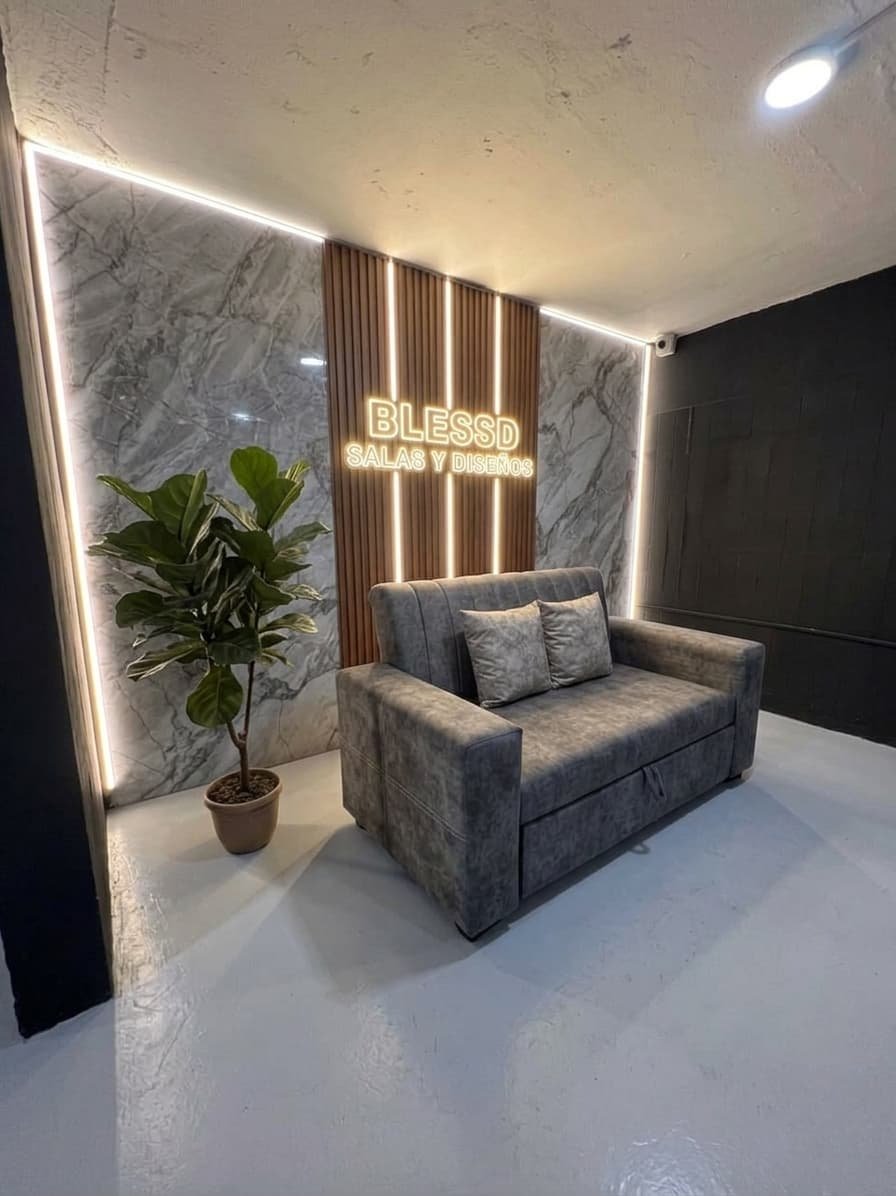 Sofa cama rallado - Imagen 2