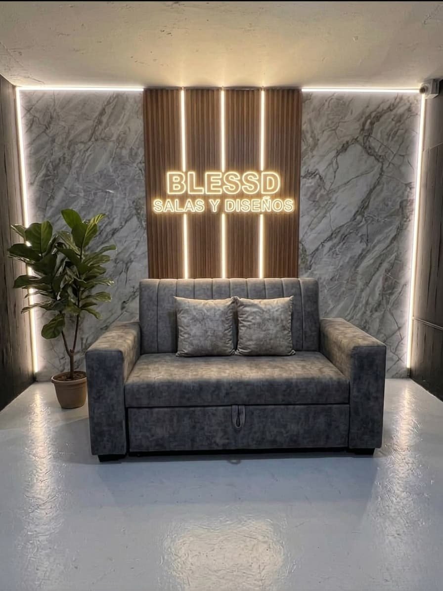 Sofa cama rallado - Imagen 3