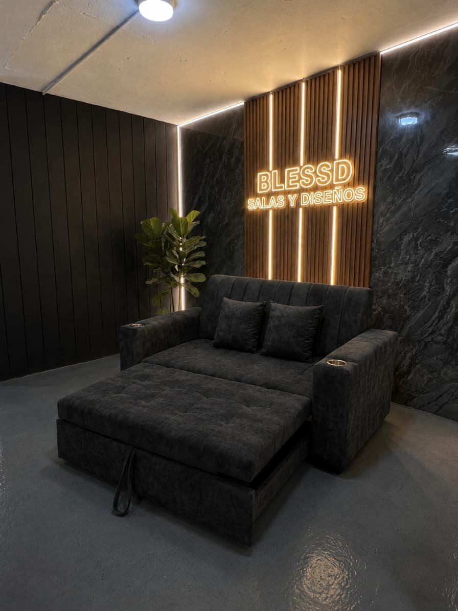 Sofa cama rallado - Imagen 8